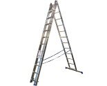 Aluminum three-section ladder TRIOMAX VIRASTAR 3x12 steps  Photo№0