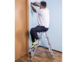 Dwustronna drabina aluminiowa VIRASTAR GORA 2x5 stopni  №1