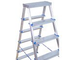 Dwustronna drabina aluminiowa VIRASTAR GORA 2x6 stopni  №2