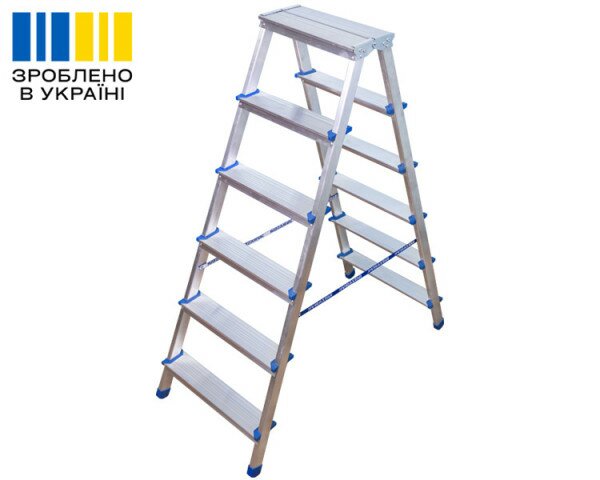 Dwustronna drabina aluminiowa VIRASTAR GORA 2x6 stopni