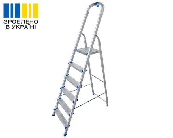 Aluminiowa drabina jednostronna 6 stopnie VIRASTAR NOVA